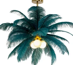 Lampa wisząca Feather Palm zielona Ø60cm