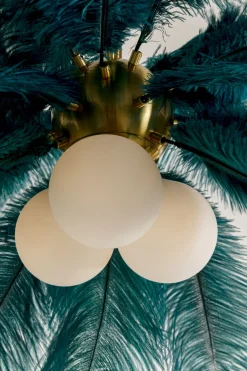 Lampa wisząca Feather Palm zielona Ø60cm