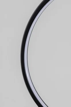 Lampa wisząca LED czarne okręgi aluminium 105 cm