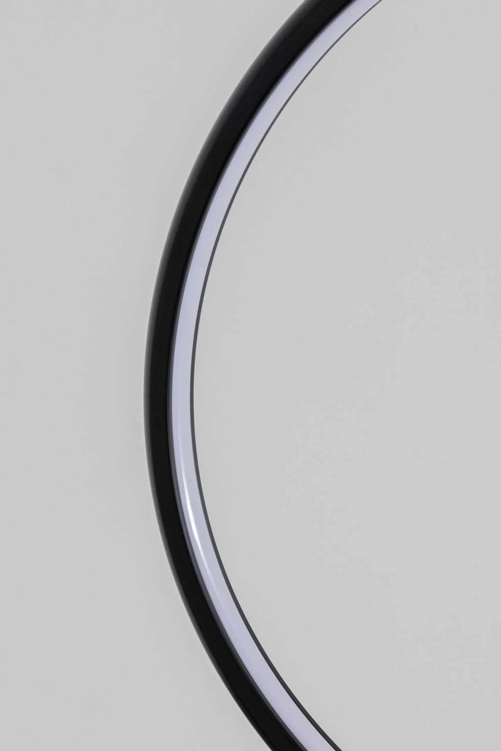 Lampa wisząca LED czarne okręgi aluminium 105 cm