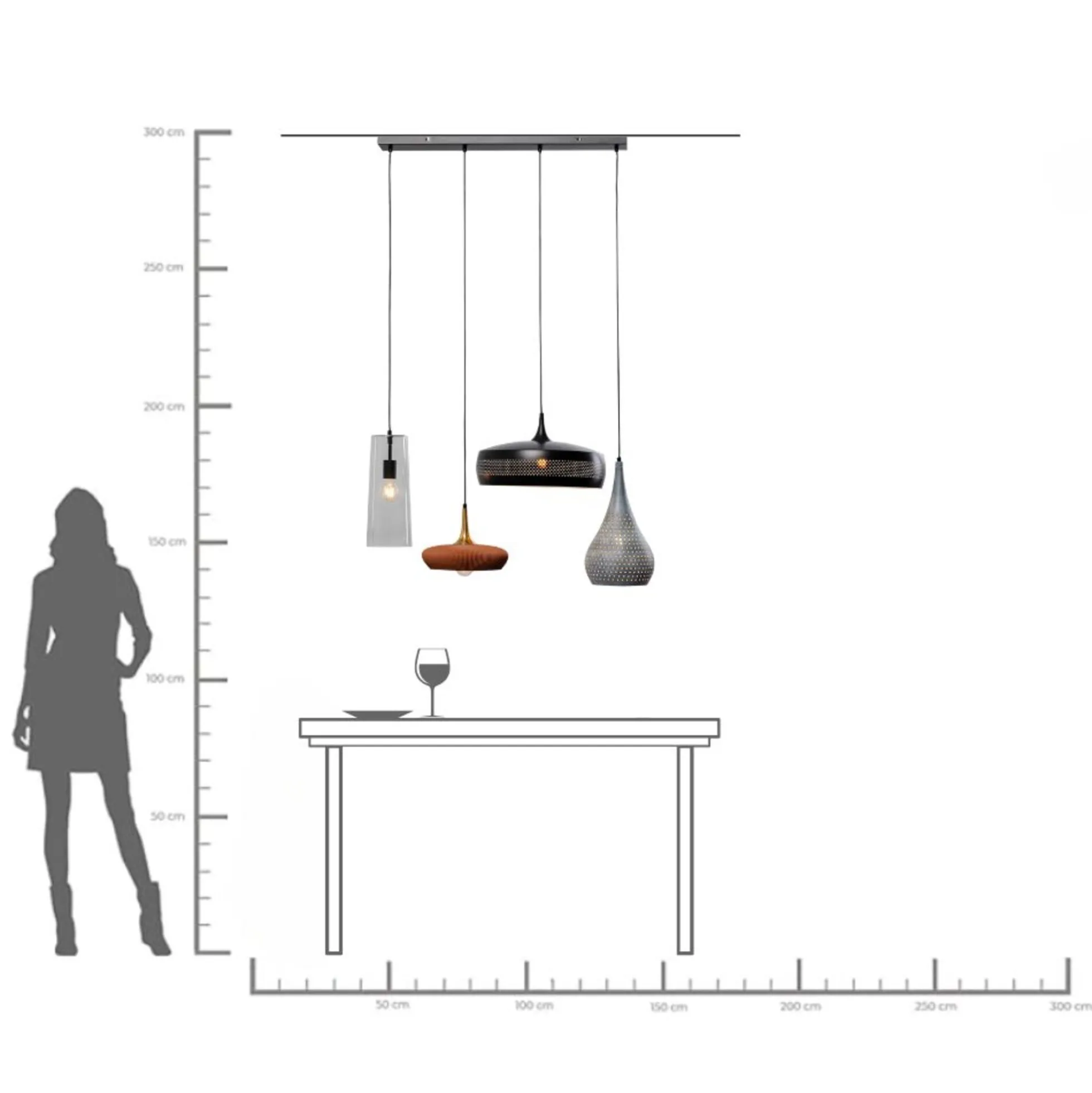 Lampa wisząca Melange Dinging 107cm