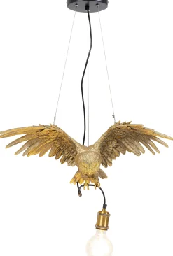 Lampa wisząca Owl 57x28 cm złota
