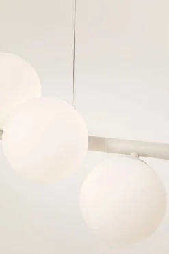 Lampa wisząca Scala Balls mleczna greige 150cm