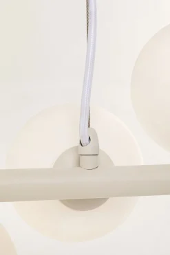 Lampa wisząca Scala Balls mleczna greige 150cm
