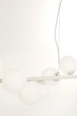 Lampa wisząca Scala Balls mleczna greige 150cm