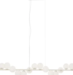 Lampa wisząca Scala Balls mleczna greige 150cm