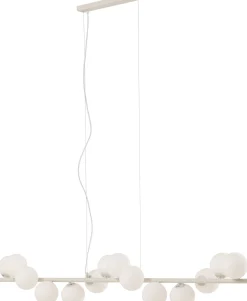 Lampa wisząca Scala Balls mleczna greige 150cm