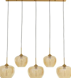 Lampa wisząca Sphere bursztynowa Five 160cm