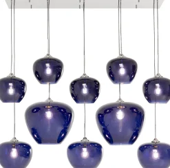 Lampa wisząca Sphere nocny niebieski 160cm
