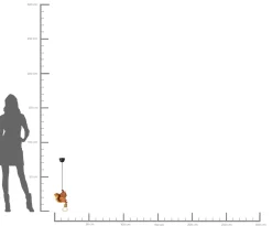Lampa wisząca Squirrel 20x38 cm ruda