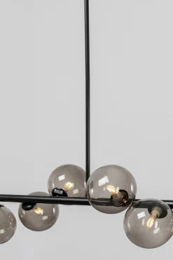 Lampa wisząca szklane klosze czarna 155x138 cm