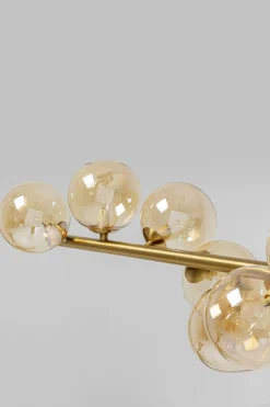 Lampa wisząca szklane klosze złota 155x138 cm