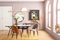 Lampa wisząca szklane klosze złota 155x138 cm