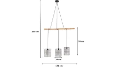 Lampa wisząca Three Grids