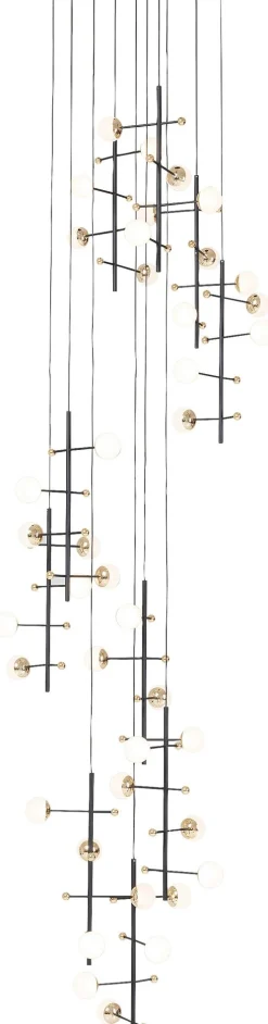 Lampa wisząca Trapez 280 cm czarna
