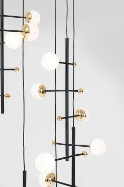 Lampa wisząca Trapez 280 cm czarna