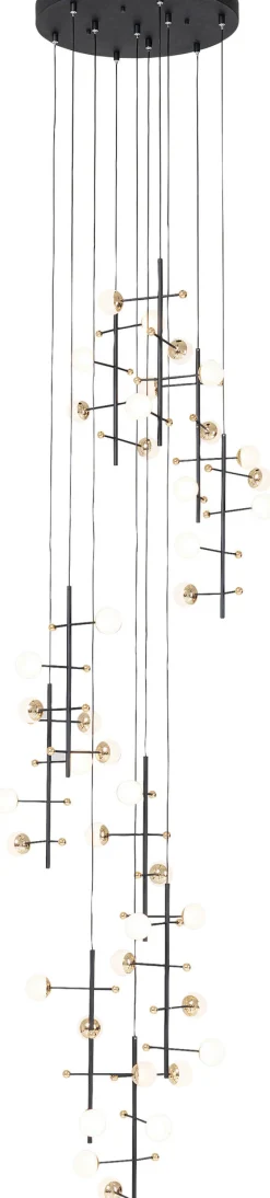 Lampa wisząca Trapez 280 cm czarna