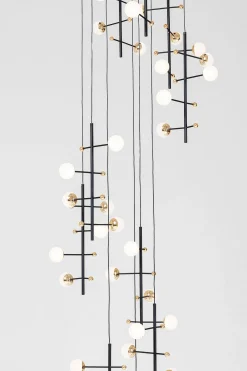 Lampa wisząca Trapez 280 cm czarna