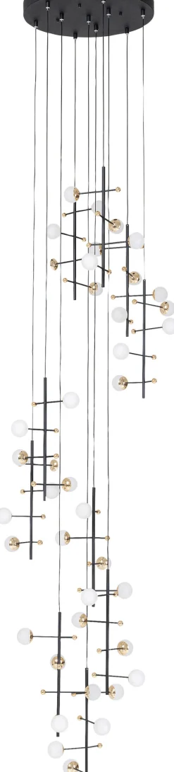Lampa wisząca Trapez 280 cm czarna