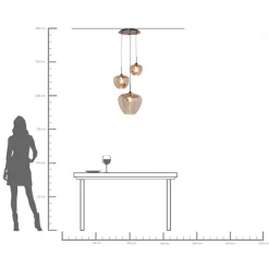 Lampa wisząca Tulip Smoke Ø45cm