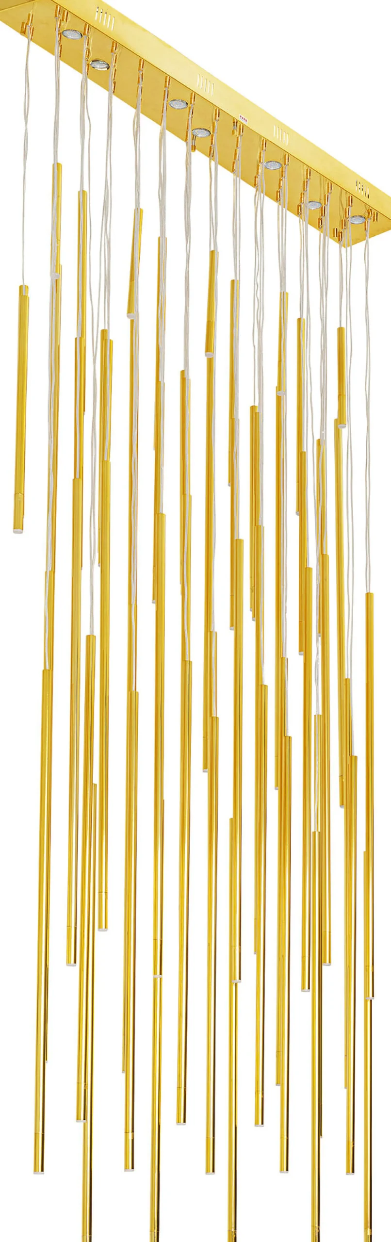 Lampa wisząca Vegas LED 154x250-320 cm złota