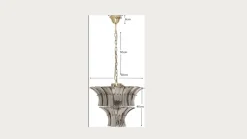 Lampa Wisząca Venezia Smoke Ø50cm