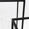 Latarenki czarne loft stalowe 2-set