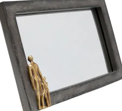 Lusterko Father and Son 20x13 cm szare