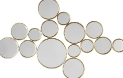 Lustro Bubbles 138x93 cm mosiężne