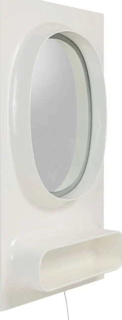 Lustro ścienne Aero LED białe 80x141cm