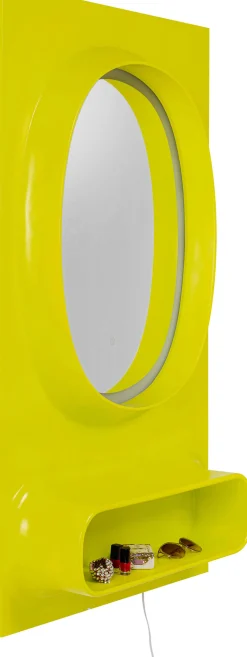 Lustro ścienne Aero LED zielone 80x141cm