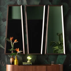 Lustro ścienne Arezzo coffee trapez 65(45)x160cm