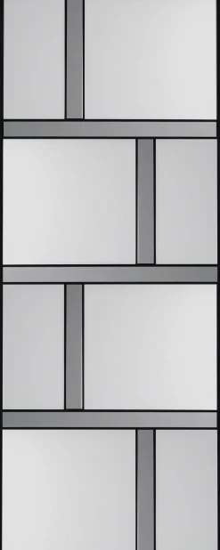 Lustro ścienne duże prostokątne czarne 71x182 cm