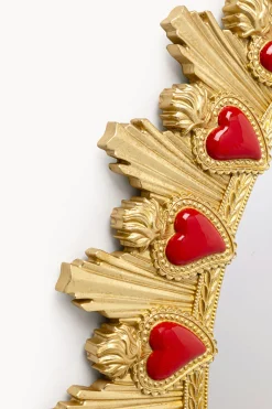 Lustro Ścienne Flaming Heart Ø81cm