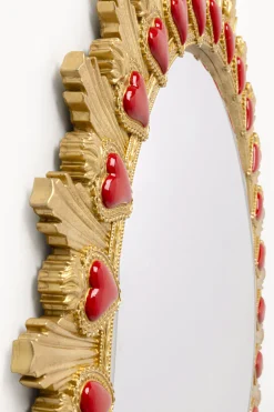 Lustro Ścienne Flaming Heart Ø81cm