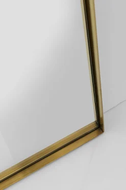 Lustro ścienne nowoczesne rama złota 80x190 cm