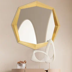 Lustro ścienne Octagon złote 80x80cm