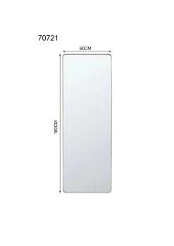 Lustro ścienne Prezzo brązowe 60x180cm
