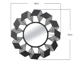 Lustro Cubes Ø70cm