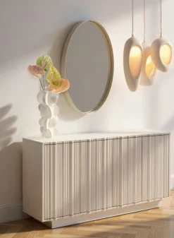 Lustro Curve greige Ø100cm