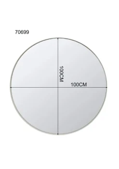 Lustro Curve greige Ø100cm