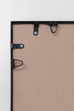 Lustro czarne duże rama stalowa loft 90x180 cm