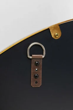 Lustro duże okrągłe czarno-złote Ø100 cm
