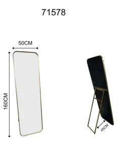 Lustro Simply Brass 50x160cm