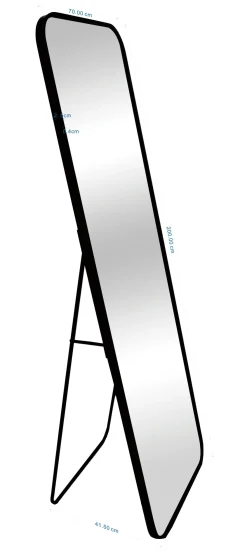 Lustro Starlet Black 50x160cm