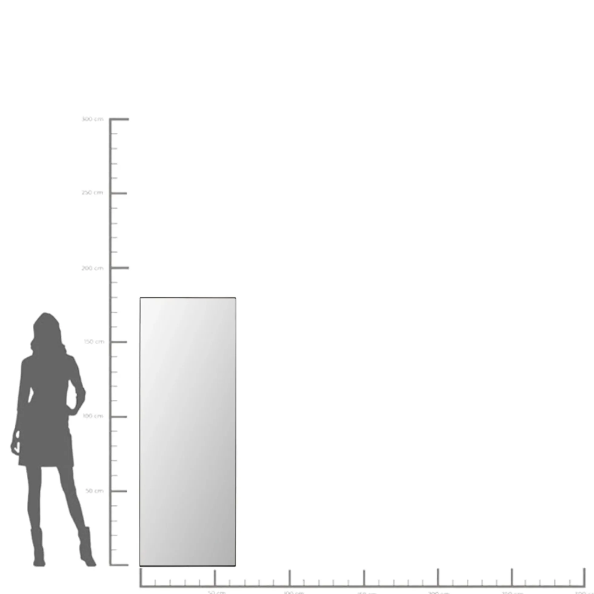 Lustro Starlet Czarne 60x180cm