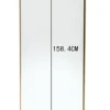 Lustro stojące Curve MO 40x170 cm mosiężne