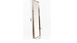 Lustro stojące Curve Rectangular 200x70 cm miedziane