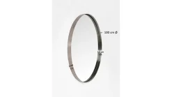 Lustro wiszące Curve Round ∅100 cm mosiężne