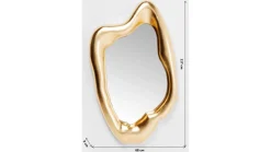 Lustro wiszące Hologram 117x68 cm złote